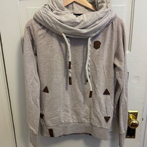 Naketano Light tan cowl neck  Hoodie